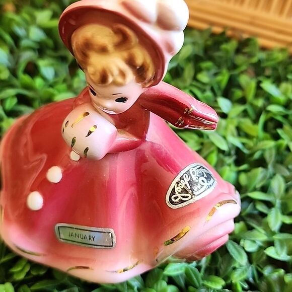 Vintage JANUARY Birthday Girl of The Month Josef Originals Figurine - Picture 4 of 8